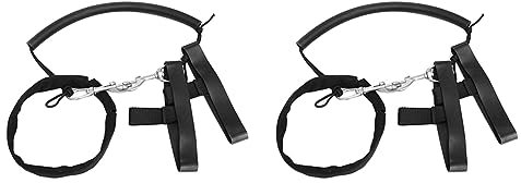 Haopeuk 2X Sangle de Latéral + Pince et Clips, Sangles de Bouteille de Plongée, pour Réservoir 11-12L