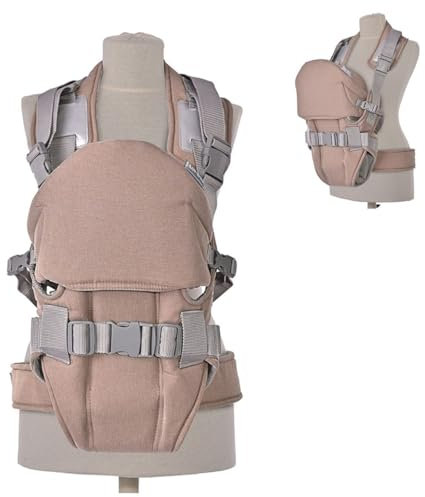 Lorelli Babytrage 3 in 1 Tragehilfe Weekend Bauchtrage 2 Richtungen ab 4 Monate, Farbe:beige/braun