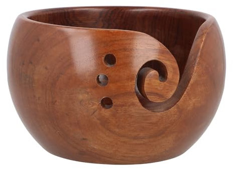 Cuenco para lana Scheepjes de palisandro macizo, 15 x 10 cm, 1 unidad