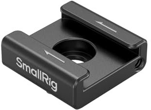 SMALLRIG Adattatore di Montaggio per Cold Shoe Anti-Torsione (2 pezzi), con Viti da 1/4-20, per Microfono Monitor Luce LED Flash, con Perni Anti-Torsione, Compatibile con Gabbia SMALLRIG - 5032
