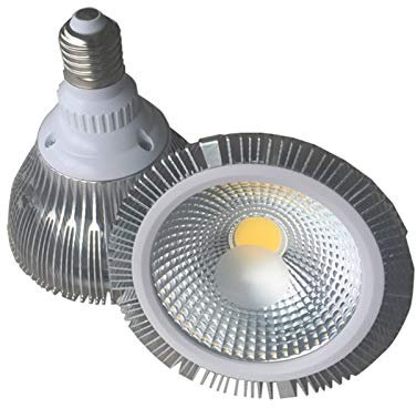 OUTFYT 2ST Leistung 18W COB PAR-Lampe Scheinwerfer PAR38 E27 Ce Rohs PAR38 Licht 18W Par Spot,Energieeffizient(Cold White 6000K)