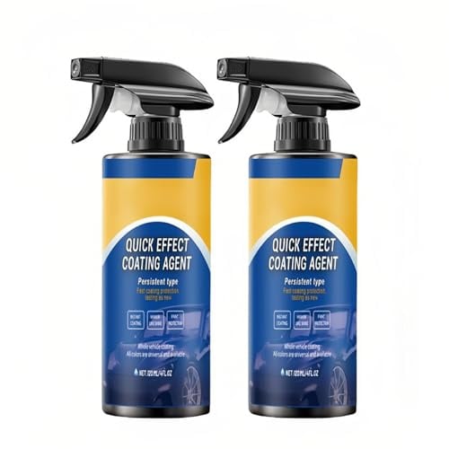 2pcs Advanced Car Quick-acting Coating Agent Spray,Beschichtungsspray Auto,3 in 1 Hoch Schutz Schnelles Auto-Beschichtungsspray,Geeignet zum Schutz des Autolacks und zur Reparatur kleiner Kratzer