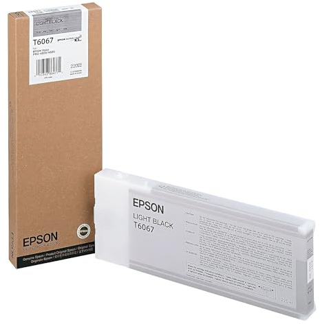 Epson T6067 Tintenpatrone, Singlepack, hell schwarz