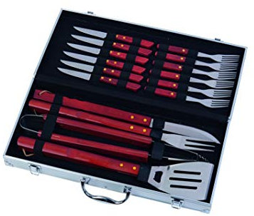 Valise Barbecue Set en Inox - 16 pièces - BBQ Collection 45535