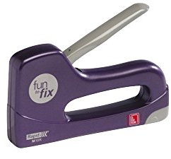 RAPID Fun to Fix M10R - Agrafeuse Manuelle Ergonomique, Utilise Agrafes N°53 (4-8 mm), Poignée Confortable, Kit de Démarrage Inclus, Idéale pour Petites Mains et Projets DIY - 24053800