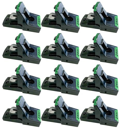 JT Eaton 410 Jawz Indoor Rat Trap for Solid or Liquid Bait, Instant Kill Traps for Rat & Chipmunk - No Touch Disposal 12-Pack