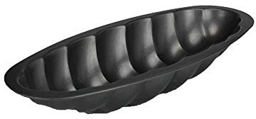 Ard'time BG-BRIOCHE MES Beaux Gâteaux Briocheform, geflochtener Edelstahl, grau, 39 x 17 x 6 cm