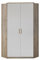 Wimex 327511 Drehtürenschrank, Holz, san remo eiche/alpinweiß, 95 x 95 x 198 cm