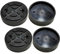 FILAVERSE - 4X Gummiauflagen Hebebühne Ø120/108mm Set | Speziell für Launch, Twin Busch, RP Tools 2-Säulen-Hebebühnen | Stabile & Sichere Auflage