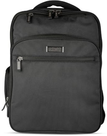 Kenneth Cole Reaction Backpack, Brooklyn Commuter Slim TSA Checkpointfriendly Anti-Theft RFID 16 Laptop & Tablet Business Zaino Unisex-Adulto, Nero, Taglia Unica