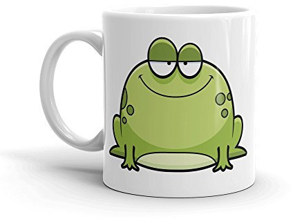 Happy Green Frog 10oz Coffee Tea Mug #5713