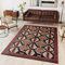 TAPISO Dream Teppich Wohnzimmer Modern Kurzflor Braun Goldbraun Schwarz Meliert Schlange Tiermotiv Bordüre Schlafzimmer ÖKOTEX 130 x 190 cm