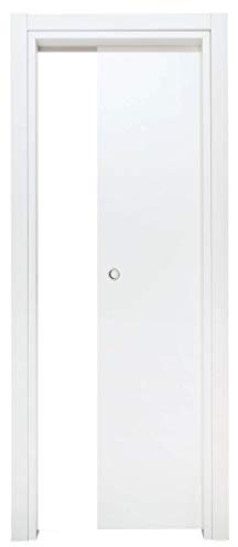 Kimono Porte Interne Scorrevoli a Scomparsa Ecodoor 2.0, Bianca, Reversibile (210x80)