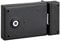 THIRARD - Serrure horizontale en applique à fouillot pour porte int., pêne 1/2 tour seul, axe 85mm, carré 6mm, 110x80mm, noir