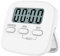 Kitchen Timer, INRIGOROUS Digital Kitchen Timer Magnetic Countdown Stopwatch Timer With Loud Alarm, Big Digit, Back Stand, Hanging Hole for Cooking, Shower, Bathroom, Kids, Teacher (White, 1)