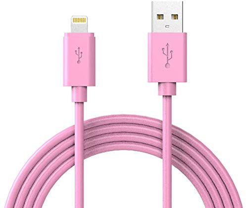 iPhone Charger MFi-Certified Lightning Cable - Made for iPhone X / 8/8 Plus / 7/7 Plus / 6/6 Plus / 5S (6FT Pink)