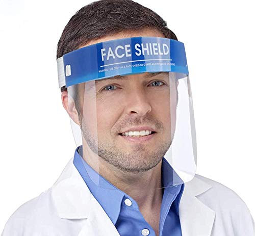 Tegcare Gesichtsschutzschild Schutzvisier Face Shield 5 Stück (Remove Protection Foil Before use), 150 g