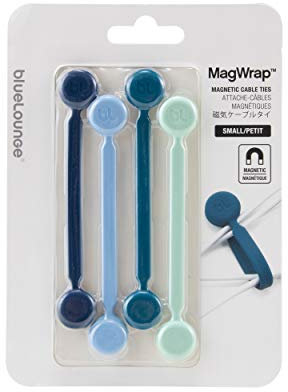 BlueLounge MAGRWARP-Organizer für Kabel, 4er-Pack, Weiß, Standard