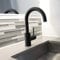 Lenz Waschtischarmatur Bow² in schwarz-matt – hochwertige Badarmatur mit schwenkbarem Auslauf – einfache Installation und leicht zu reinigen - 46010251