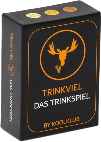 TrinkViel das Trinkspiel | Das unterhaltsamste Trinkspiel in Deutschland | Kartenspiel Spieleabend Saufspiel Gesellschaftsspiel | Geburtstag Geschenk Junggesellenabschied Geschenkidee Partyspiel