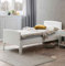 Hasena Komfortbett Seniorenbett Luano 25 Buche weiß deckend 100x200