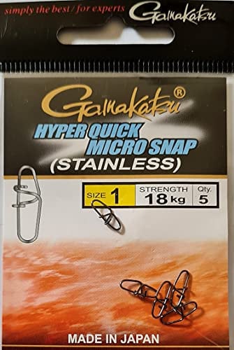 Gamakatsu Hyper Quick Micro Snap (1 / 18kg / 5 Stück)