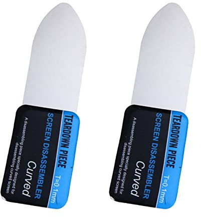 2 Pcs Curved Screen Spudger Ultra Thin Professional Opening Tool Flexible Stainless Steel Pry Blade for Mobile Phone Repair