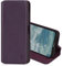 32nd Série Classique 2.0 - Étui Portefeuille en Cuir Véritable pour Nokia G10 & G20, Housse Concevoir avec Fentes CB et Fermeture Magnétique Coque - Aubergine