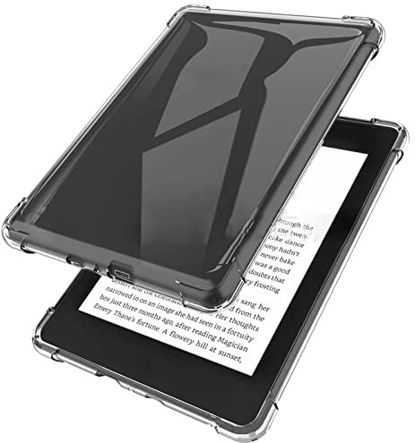 Miimall Hülle Kompatibel mit Kindle Paperwhite 11 (11. Generation-2021), [Stoßabsorbierend] Transparent Flexibler TPU Handyhülle Stoßfest Kratzfest Schutzhülle für Kindle Paperwhite 11. Generation