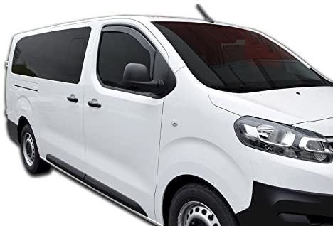 J&J AUTOMOTIVE | GP Deflecteurs d'air Déflecteurs de Fenêtre Latérale Compatible avec Expert Depuis 2016, Ensemble 2 pcs, Aérodynamique