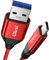 LDLrui USB A to USB C Cable 10Gbps - [1.8M, Red], USB 3.2 Gen 2 Super Fast Data Transfer Cable, QC 3.0 3.1A Rapid Charging Cord for Samsung S21/S20/S10/Note 20, iPad Pro, Xbox Series X Controller