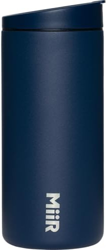 MiiR, Flip Traveler, Vacuum Insulated, Leakproof, Stainless Steel Construction, Tidal Blue, 12 Oz