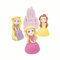 4x Princess Cake Toppers Set - Princess Castle Girls Birthday Party Wedding Baby Shower Christening Cupcake Decoration - Comes with an Edible Glue