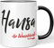 JUNIWORDS Tasse, Hansa, die Wundervolle, Schwarz (5241183)