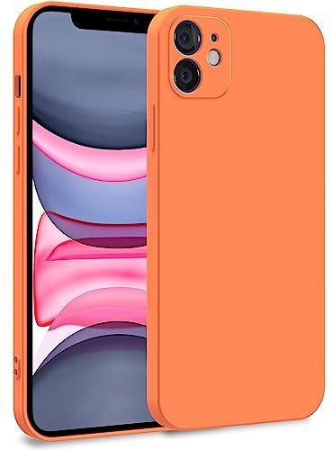 MyGadget Funda para iPhone 11 en Silicona TPU - Carcasa de Doble Capa - Case Resistente Antigolpes y Anti choques - Ultra Protectora Naranja