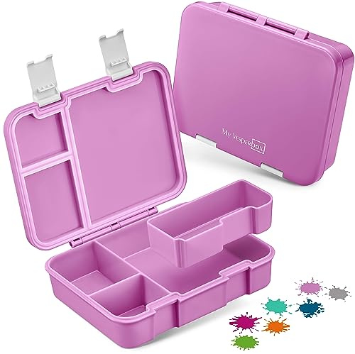 My Vesperbox® Brotdose für Kinder mit Fächern [JIN] - Lunchbox mit Trennfächern - Bento Box - Jausenbox - Brotzeitbox für Schule & Kindergarten - Vesperdose für Jungen & Mädchen