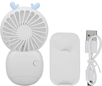 Tragbarer Mini-Ventilator USB-Aufladbar, Handventilator mit 3 Geschwindigkeitsstufen, Tisch- & Pocket Fan für Zuhause, Büro, Reisen & Outdoor, Geräuscharm Portable Cooler