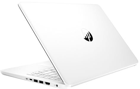 HP Latest Stream 14 HD Laptop, Intel Celeron Processor, 4GB Memory, 64GB eMMC Storage, Fast Charge, HDMI, Up to 11 Hours Long Battery Life, Office 365 1-Year, Win 11 S, Microfiber Bundle, White
