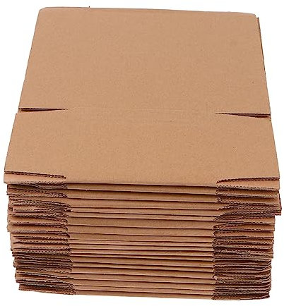 MAGICLULU 20 Stk Superharter Expresskarton Braune Versandtaschen Aus Wellpappe Literaturversand Versandkarton Braunes Kraftpapier Praktische Kartons Unternehmen Kraftkarton Umzugskarton