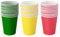 JIHUOO 60 Pcs Christmas Paper Cups Holiday Drinking Cups Party Favor Cups Small Colored Paper Cups Cold Beverage Cups Hot Drinks Cups Xmas Party Supplies Red Green and Yellow, ZSN2592SGY(60)