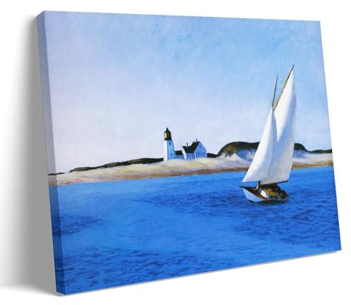 Edward Hopper Berühmte Malerwerke (das lange Bein), Druckposter, Wandkunst, Leinwand, Gemälde, Bild, Wohnzimmer, Dekoration, Zuhause, 40 x 60 cm
