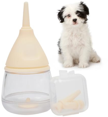 Kitten Bottles for Nursing | 35ml Cartoon Water Droplet Design Puppy Feeding Bottle - Pet Bottle Feeder for Kittens, Puppies, Rabbits, Small Animals, Anti-Choking Design Yulokdwi