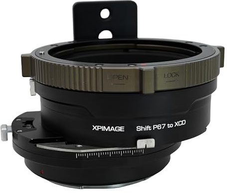 XPIMAGE Shift-Objektivadapterring, kompatibel mit Pentax 67-Objektiv für Hasselblad X-System XCD-Kamera X1D X2D