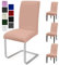 Stuhlhussen 4er Set Stuhlbezüge Moderne Stretch Stuhlhussen Universal Husse Abnehmbare Stuhlbezug Waschbarer Abdeckung Esszimmer Dekoration Spannbezug,für Hotel und Hochzeit Partys(4er Set, Sandig)-C