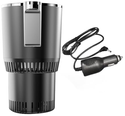Jrpzcv 2 in 1 Smart Car Cup Warmer & Cooler Auto Mug with Cooling and Heating Functions Insulation Drink Cooler for Tumblers A