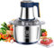 Hachoir électrique 5L, Hachoir à Viande Polyvalent 500W, 5 Niveaux de Vitesse Hachoir Électrique d'Aliments, Avec 6 Lames Amovibles Mixeur Hachoir Multifonction pour Viande Légumes et Fruits (Bleu)