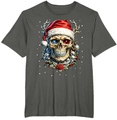 Weihnachtsoutfit Totenkopf Weihnachten Death Heavy Xmas T-Shirt