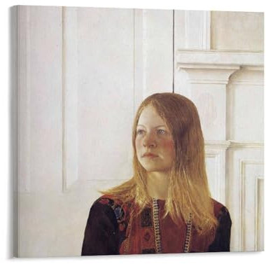 Poster auf Leinwand, Motiv: Siri Andrew-Wyeth, Poster, Foto, Gemälde, Poster, Raumdekoration, 30 x 30 cm