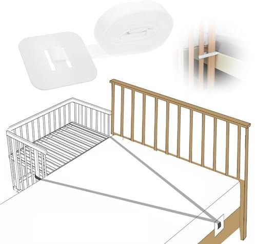 Wgewfhdf Beistellbett Befestigung 6M Gurt für Babybett, Beistellbetten Gurt, Beistellbett Befestigung, Universelle Sicherer Halt für Babybett und Boxspringbett – Einfache Verankerung und Montage