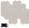 Microwave Oven Mica Plate, Heat Resistant Mica, Heat-Resistant Insulating Repairing Microwave Oven Parts，Repairing Parts，Premium Quality，Compatible w/Multiple Brands & Models (6 CPS)
